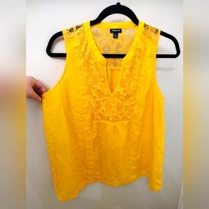 Torrid Size 0 Yellow Lace Tank